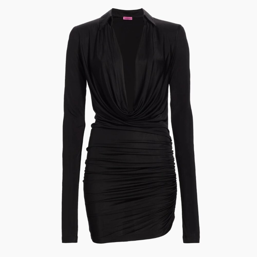 GAUGE81 - Utena Gathered Long-Sleeve Minidress